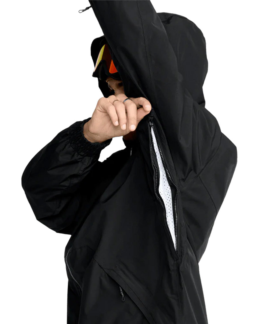 Volcom Men's Longo Gore-Tex Jacket Black 2026 – The Source