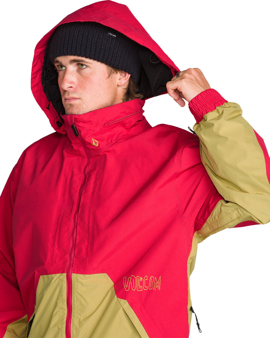 Volcom Men's Longo Gore-Tex Jacket Bright Cherry 2027