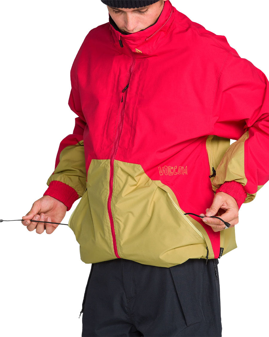 Volcom Men's Longo Gore-Tex Jacket Bright Cherry 2027