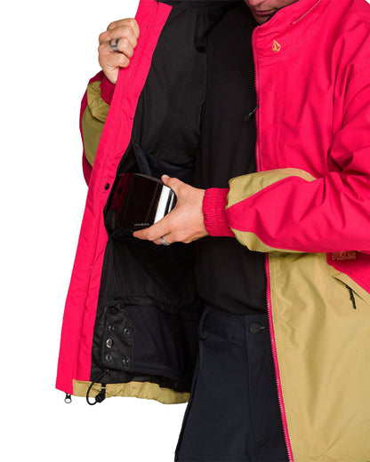 Volcom Men's Longo Gore-Tex Jacket Bright Cherry 2027