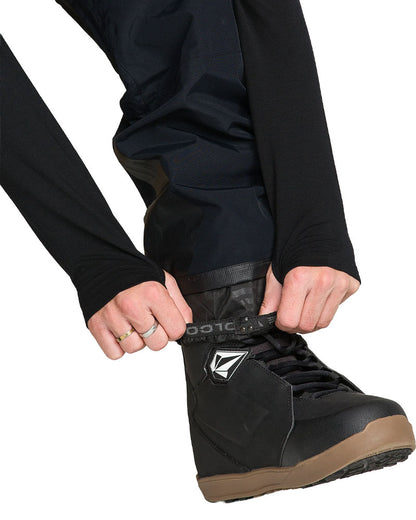 Volcom Men's Rain Gore Bib Overall Pant Black 2027