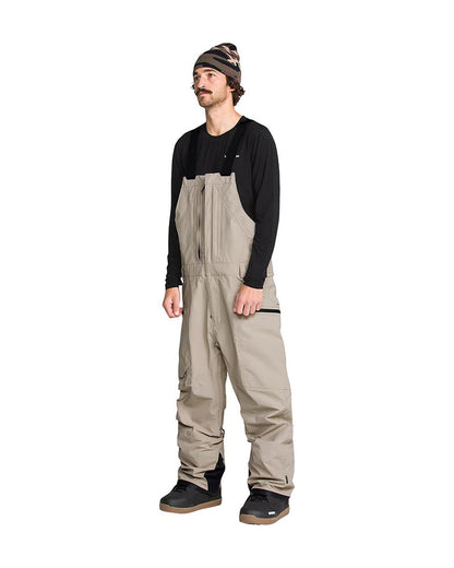 Volcom Men's Rain Gore Bib Overall Pant Khaki 2027