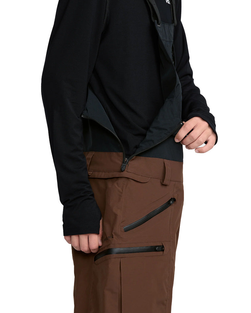 Volcom Men's Rain Gore-Tex Bib Pant Brown 2026