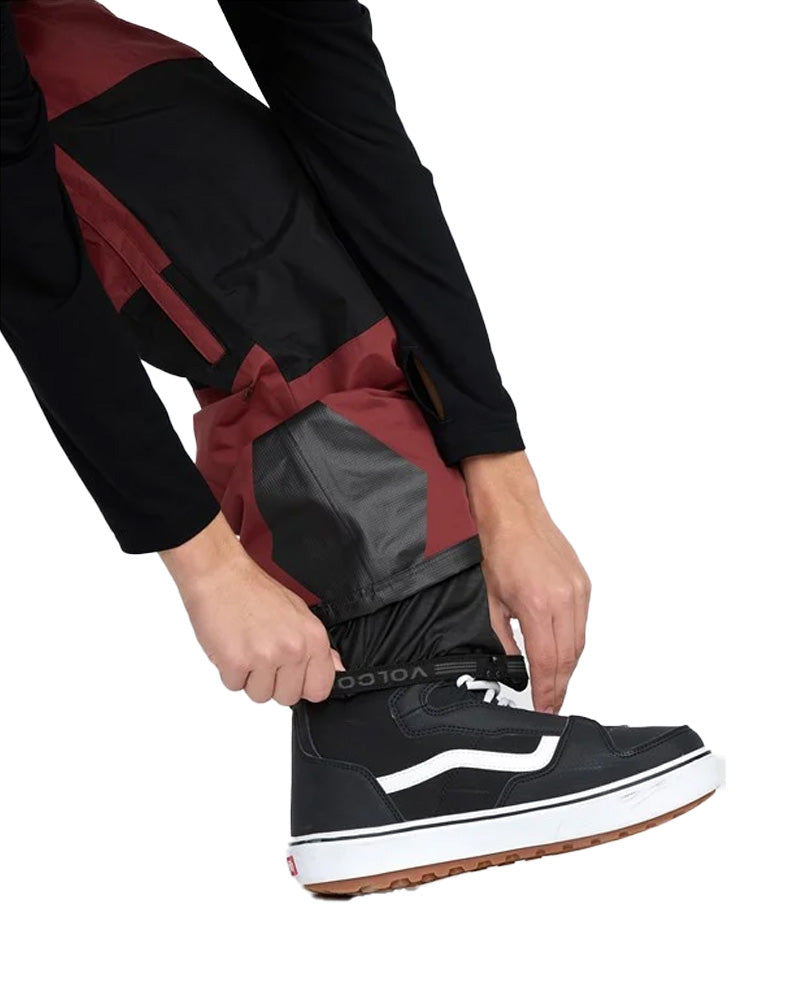 Volcom Men's Rain Gore-Tex Bib Pant Burnt Red 2026