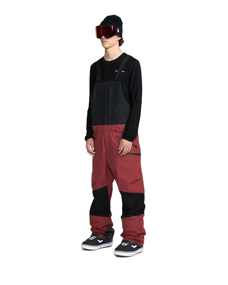 Volcom Men's Rain Gore-Tex Bib Pant Burnt Red 2026