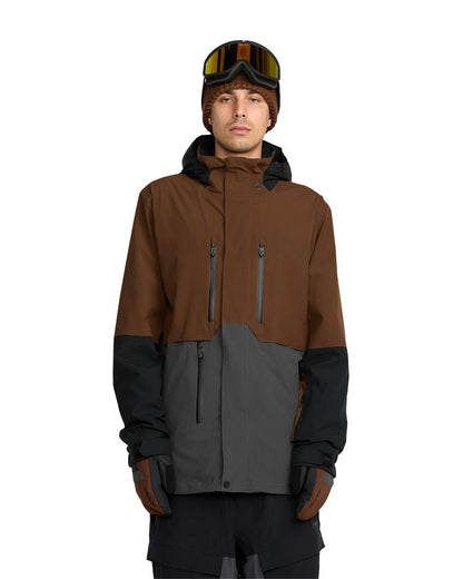 Volcom Men's Rnge Stretch 30K Jacket Brown 2026