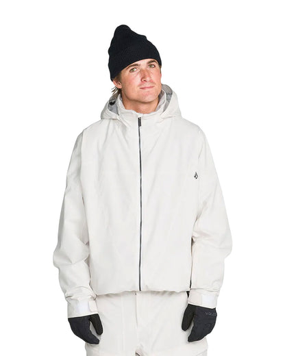 Volcom Men's Rnge Stretch 30K Jacket Off White 2027