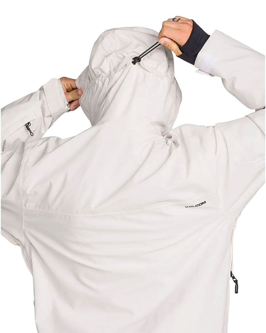 Volcom Men's Rnge Stretch 30K Jacket Off White 2027