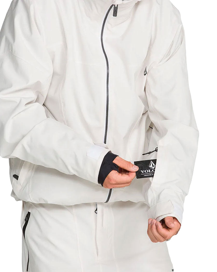 Volcom Men's Rnge Stretch 30K Jacket Off White 2027