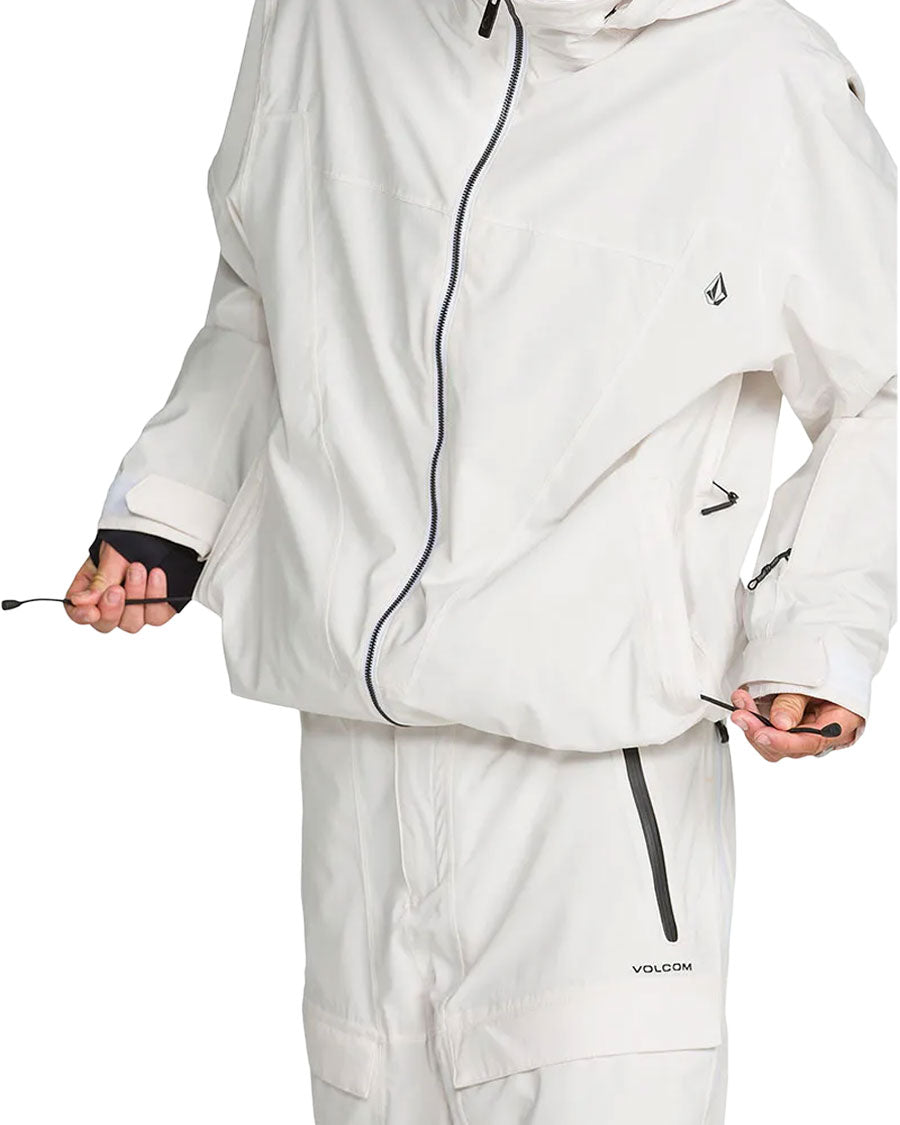Volcom Men's Rnge Stretch 30K Jacket Off White 2027