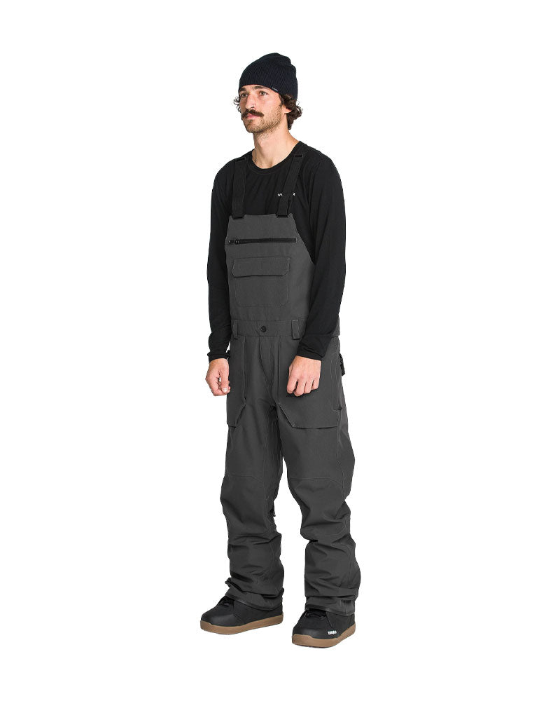 Volcom Men's Roan Bib Overall Pant Dark Grey 2027