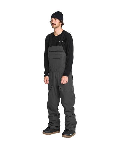 Volcom Men's Roan Bib Overall Pant Dark Grey 2027