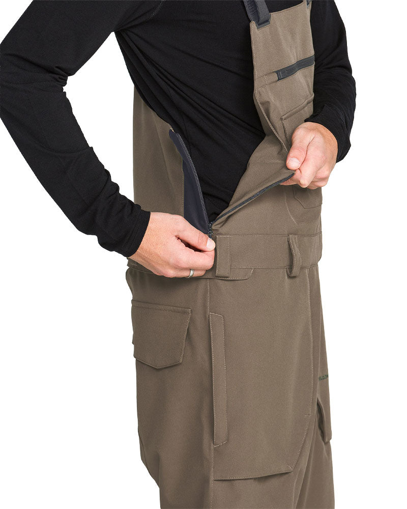 Volcom Men's Roan Bib Overall Pant Teak 2027
