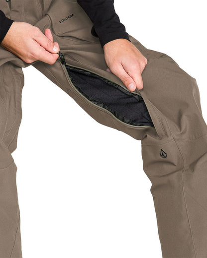 Volcom Men's Roan Bib Overall Pant Teak 2027