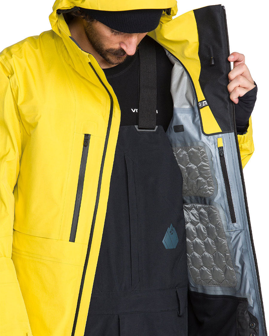 Volcom Men's TDS Inf Gore-Tex Jacket Yellow 2027