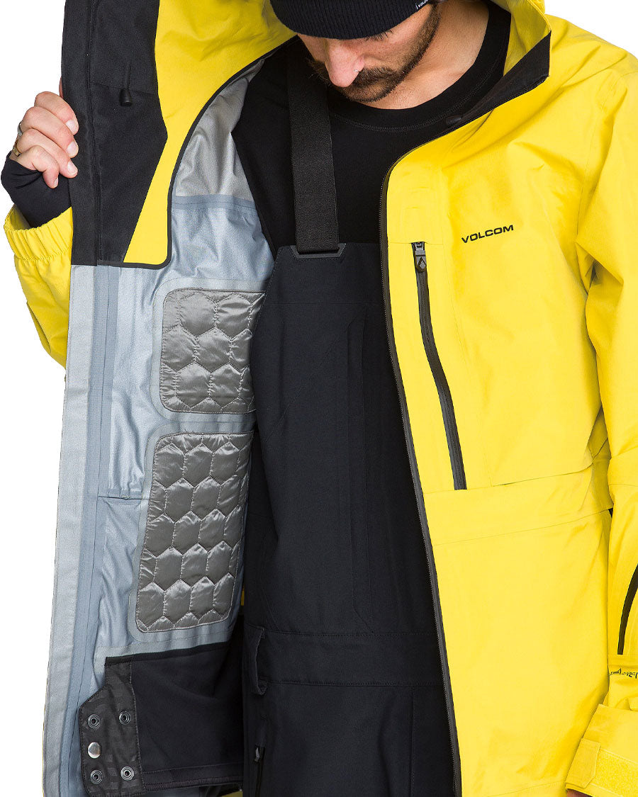 Volcom Men's TDS Inf Gore-Tex Jacket Yellow 2027