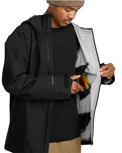 Volcom Men's Tester 3L Gore-Tex Jacket Black 2026