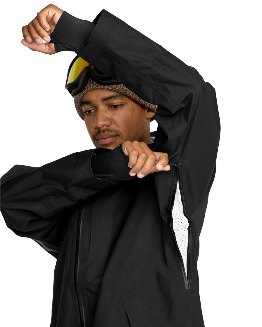 Volcom Men's Tester 3L Gore-Tex Jacket Black 2026
