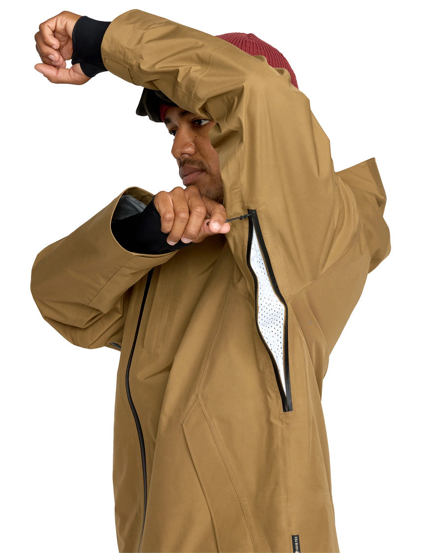Volcom Men's Tester 3L Gore-Tex Jacket Bronze 2026