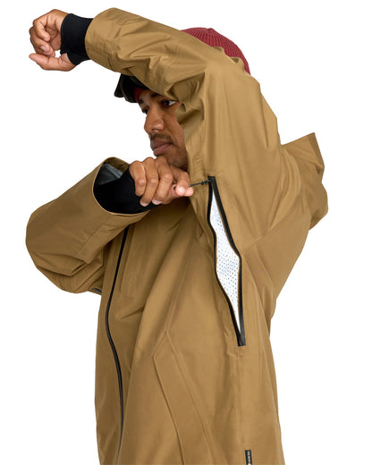 Volcom Men's Tester 3L Gore-Tex Jacket Bronze 2026