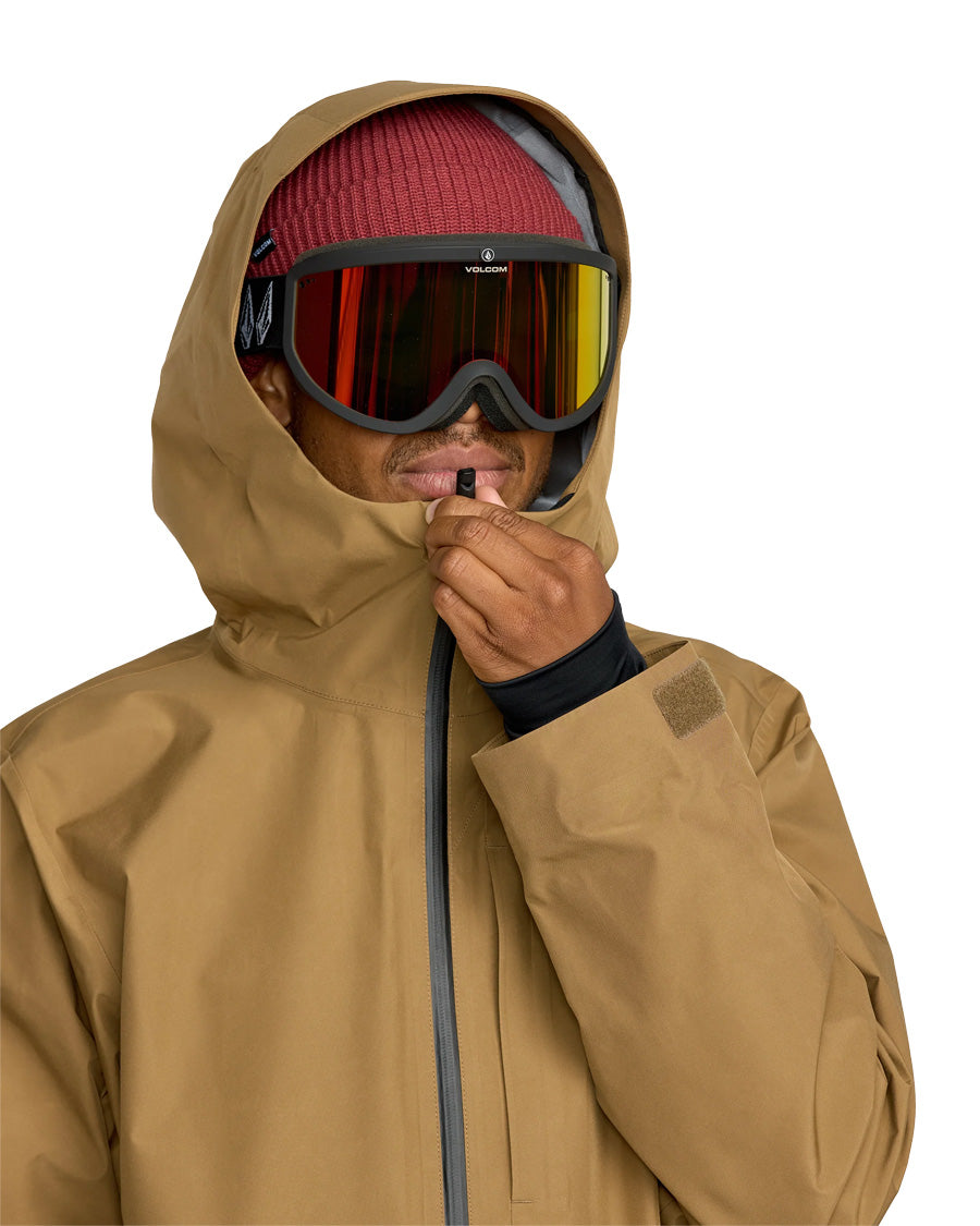 Volcom Men's Tester 3L Gore-Tex Jacket Bronze 2026