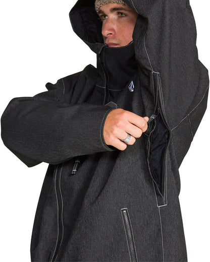 Volcom Men's Top Stitch Jacket Black Denim 2027