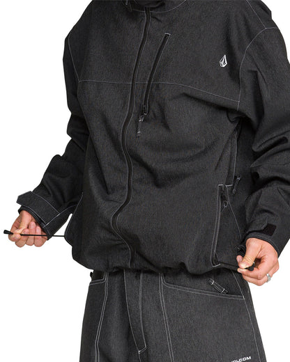 Volcom Men's Top Stitch Jacket Black Denim 2027