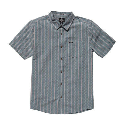 Volcom Sato Stripe Button Shirt Tradewinds
