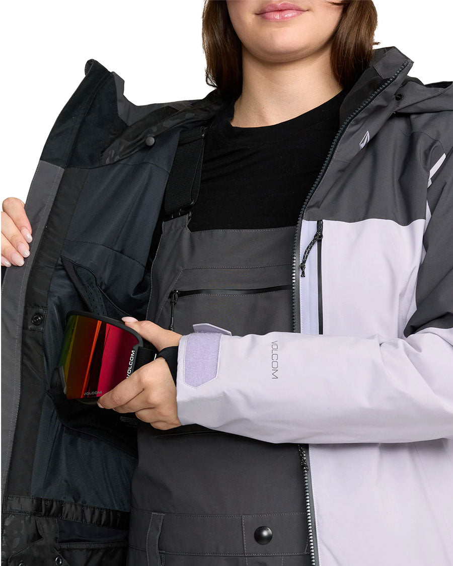 Volcom Women's 3D Stretch Gore-Tex Jacket Lavender Aura 2026