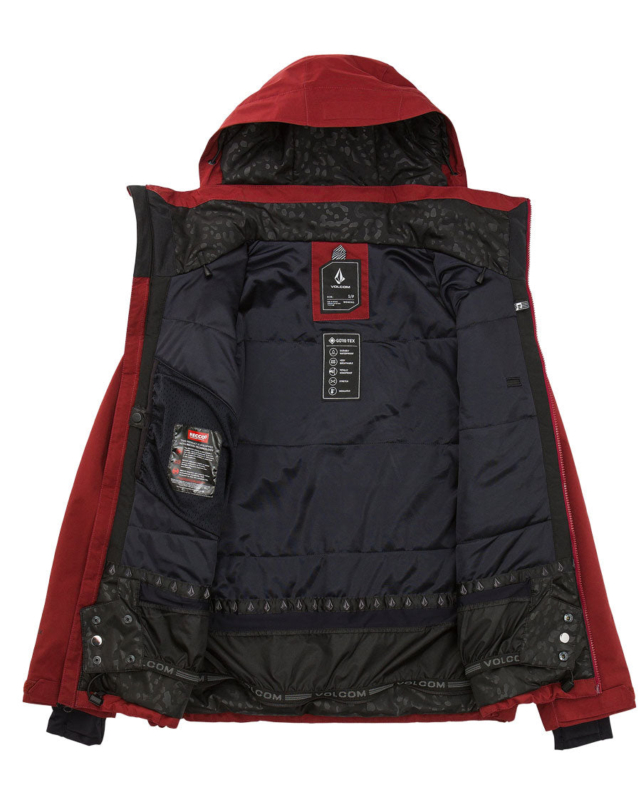 Volcom Women's 3D Stretch Gore-Tex Jacket Pinot 2027