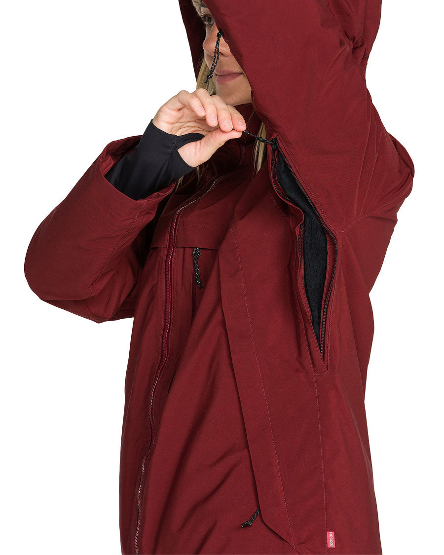 Volcom Women's 3D Stretch Gore-Tex Jacket Pinot 2027