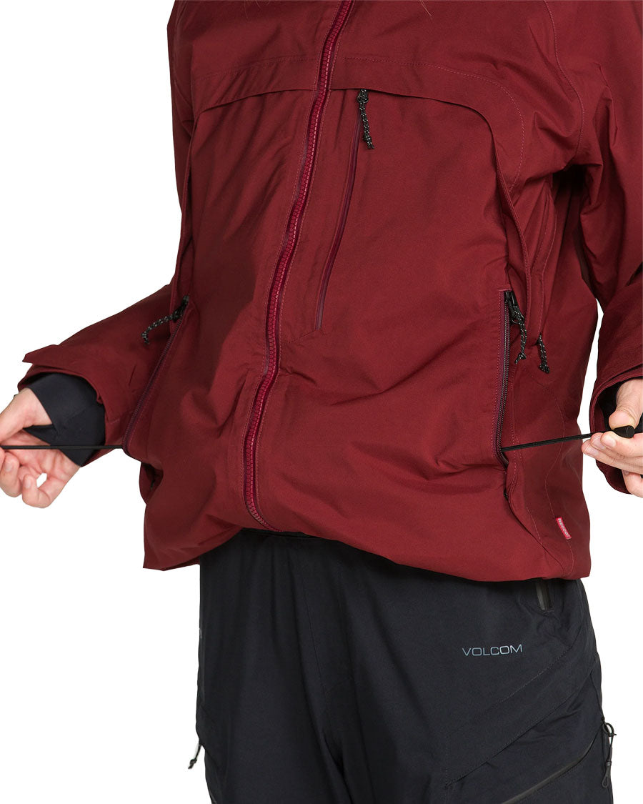 Volcom Women's 3D Stretch Gore-Tex Jacket Pinot 2027