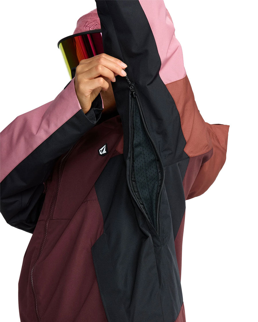 Volcom Women's Agate Ins Jacket Oxblood