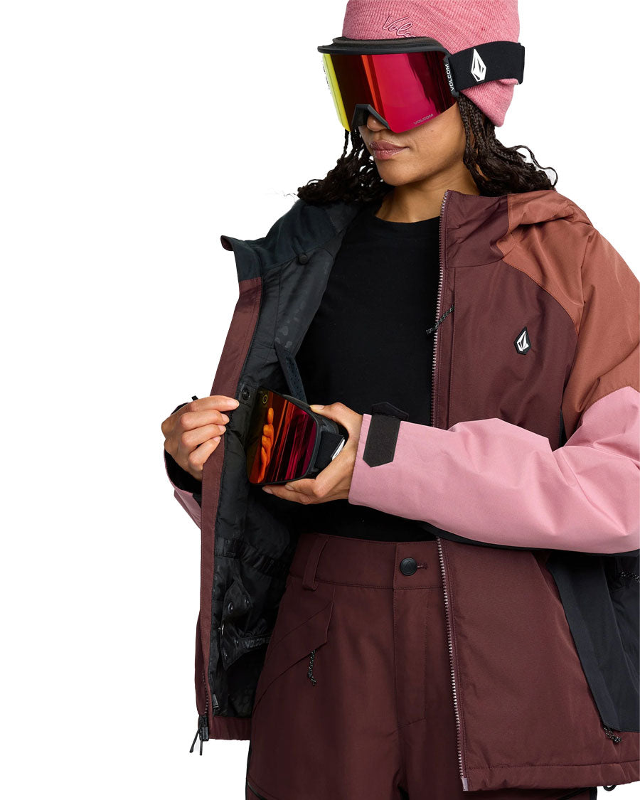 Volcom Women's Agate Ins Jacket Oxblood