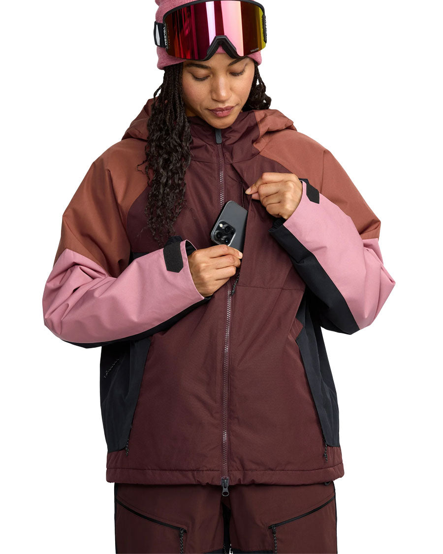 Volcom Women's Agate Ins Jacket Oxblood