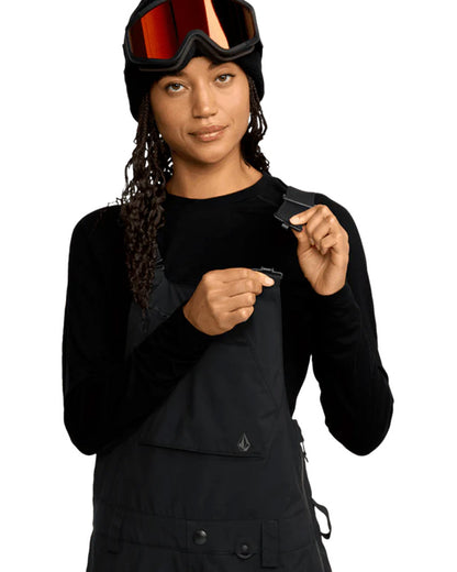 Volcom Women's Ash Stretch Gore-Tex Bib Pant Black