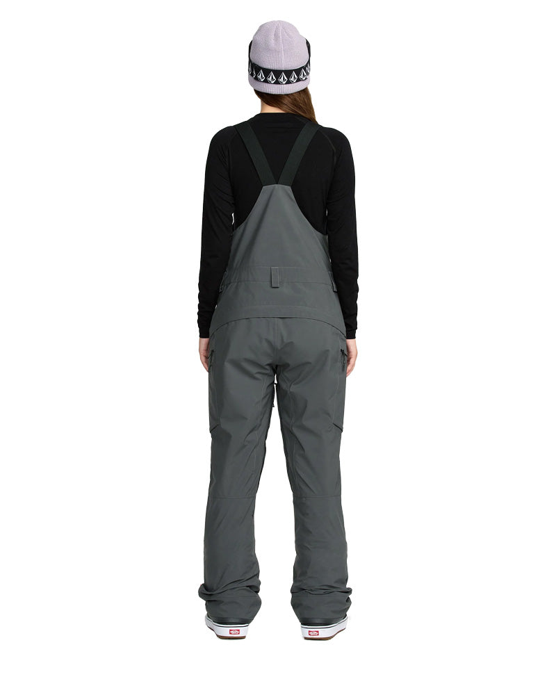 Volcom Women's Ash Stretch Gore-Tex Bib Pant Dark Grey