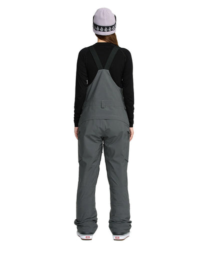 Volcom Women's Ash Stretch Gore-Tex Bib Pant Dark Grey