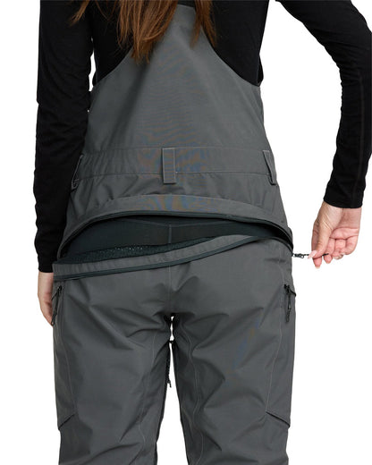 Volcom Women's Ash Stretch Gore-Tex Bib Pant Dark Grey