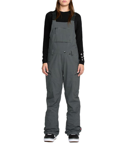Volcom Women's Ash Stretch Gore-Tex Bib Pant Dark Grey