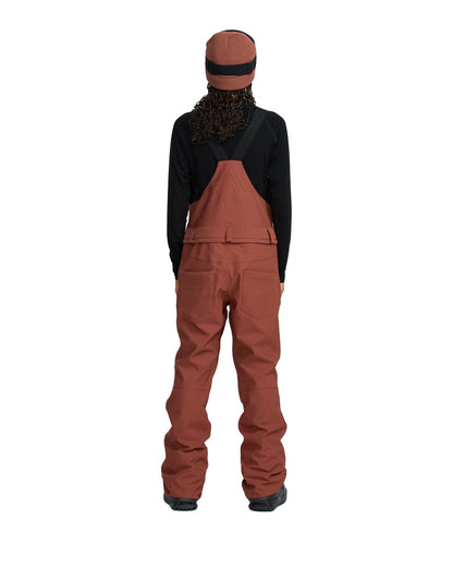 Volcom Women's Ash Stretch Gore-Tex Bib Pant Henna