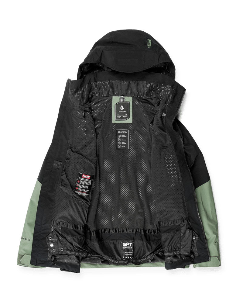 Volcom Women's At Stretch Gore-Tex Jacket Lichen Green 2025 – The