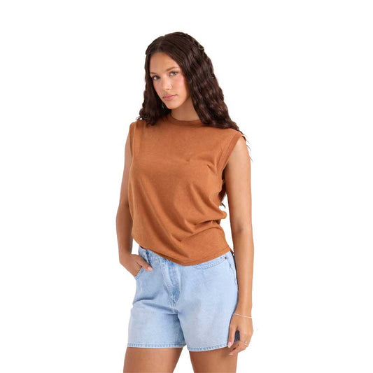 Volcom Women's Burly T-Shirt Henna