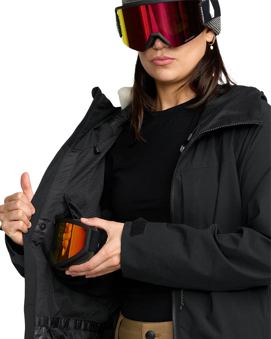 Volcom Women's Cloudbreaker Stretch 30K Jacket Black 2026