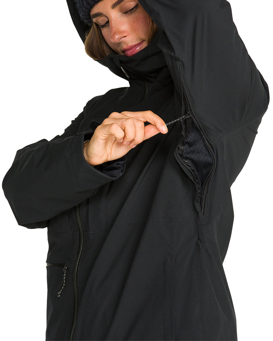 Volcom Women's Cloudbreaker Stretch Jacket Black 2027