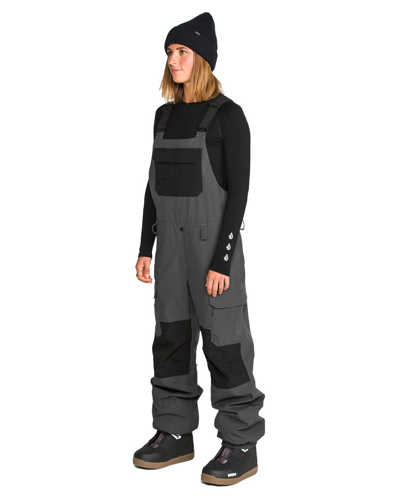 Volcom Women's Creston 3D Stretch Bib Pant Dark Grey 2027