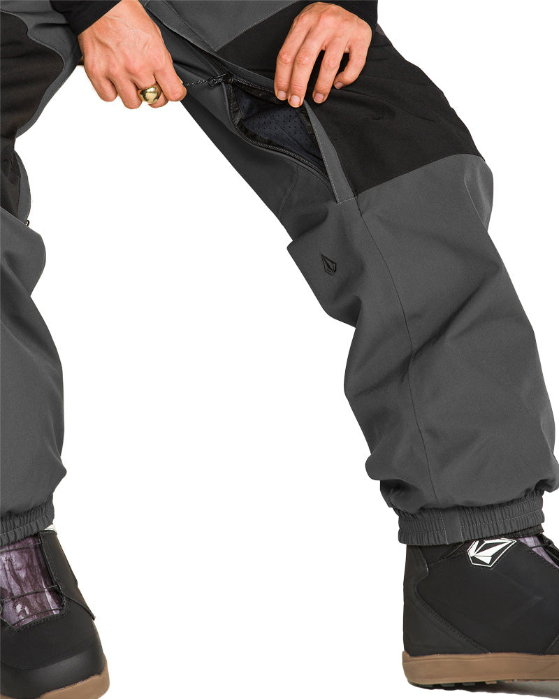 Volcom Women's Creston 3D Stretch Bib Pant Dark Grey 2027