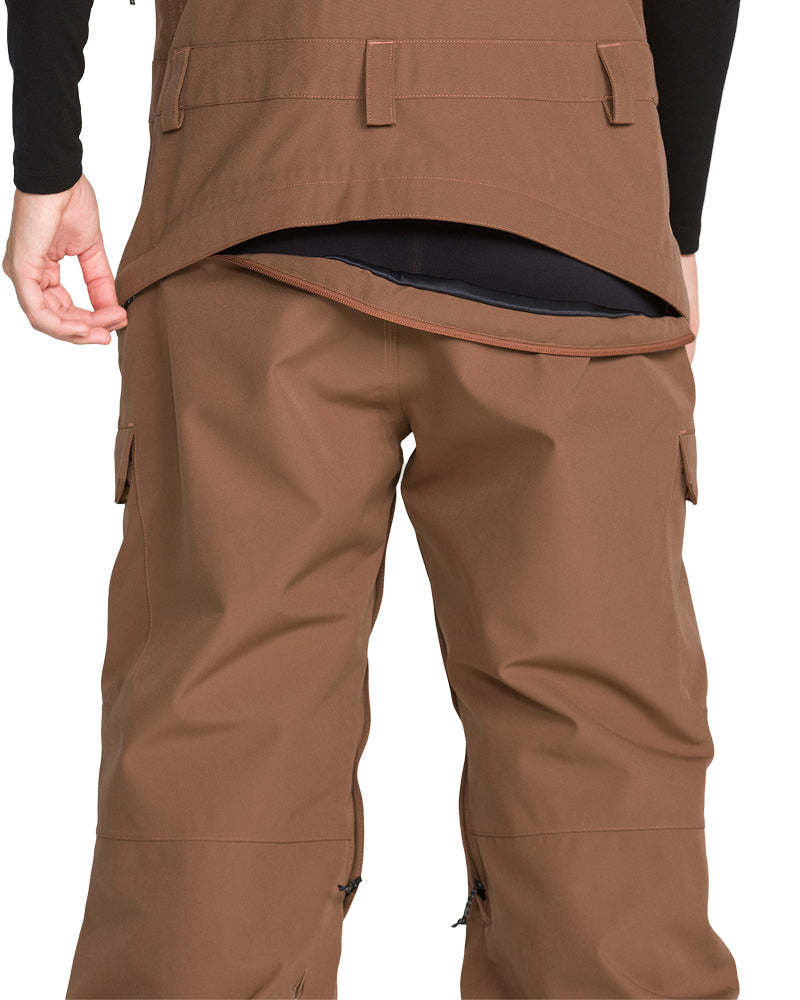 Volcom Women's Creston 3D Stretch Bib Pant Desert Taupe 2027