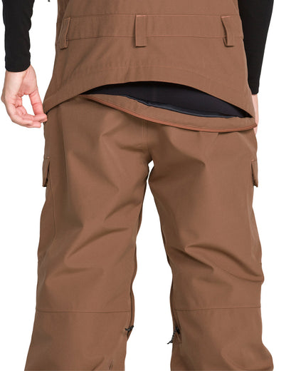 Volcom Women's Creston 3D Stretch Bib Pant Desert Taupe 2027