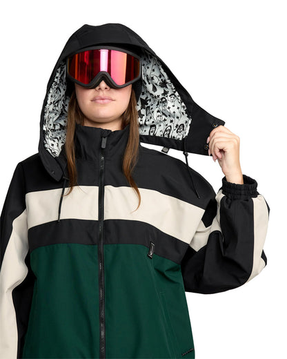 Volcom Women's Dlm Jacket Black Green